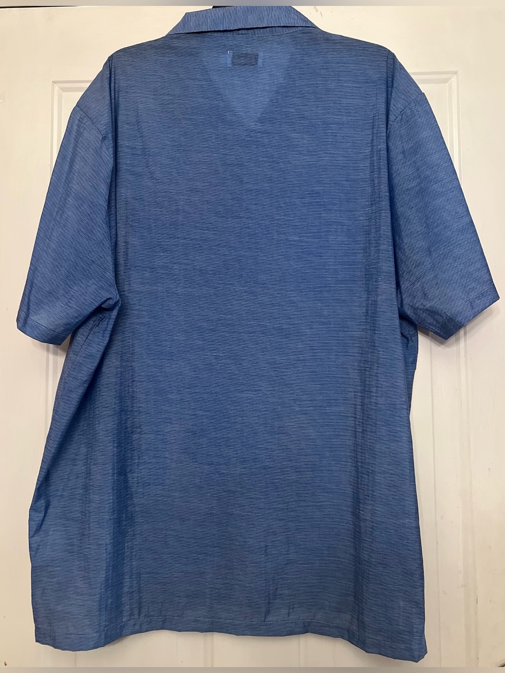 Onia XXL Blue Camp Collar Short Sleeve Resort Button Up Shirt - Picture 3 of 4